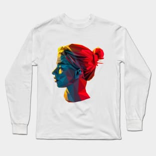 Lowpoly Girl Long Sleeve T-Shirt